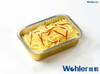 Sicherer falten freier Aluminiumbehälter mit Deckel zum Backen