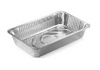 Beheizter, knitterfreier Aluminiumbehälter mit Deckel zum Backen